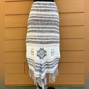 FREE PEOPLE Western Knit Midi Skirt